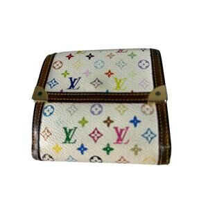 Louis Vuitton Murakami Monogram Trifold Wallet Slightly Preloved w COA Dustbag